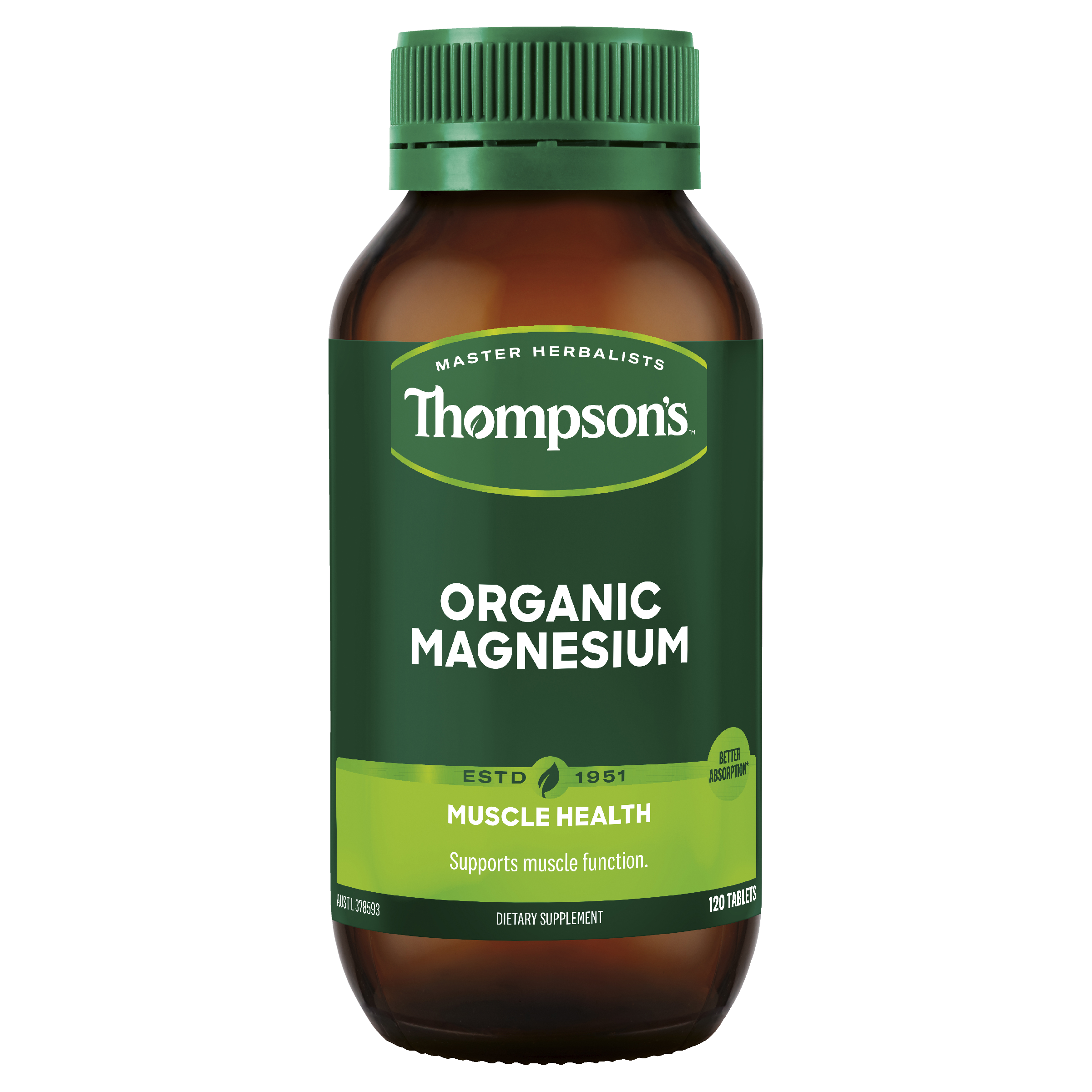 Thompsons Magnesium Organic 120 Tablets